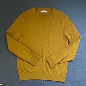 Everlane Mustard Yellow Cashmere Sweater